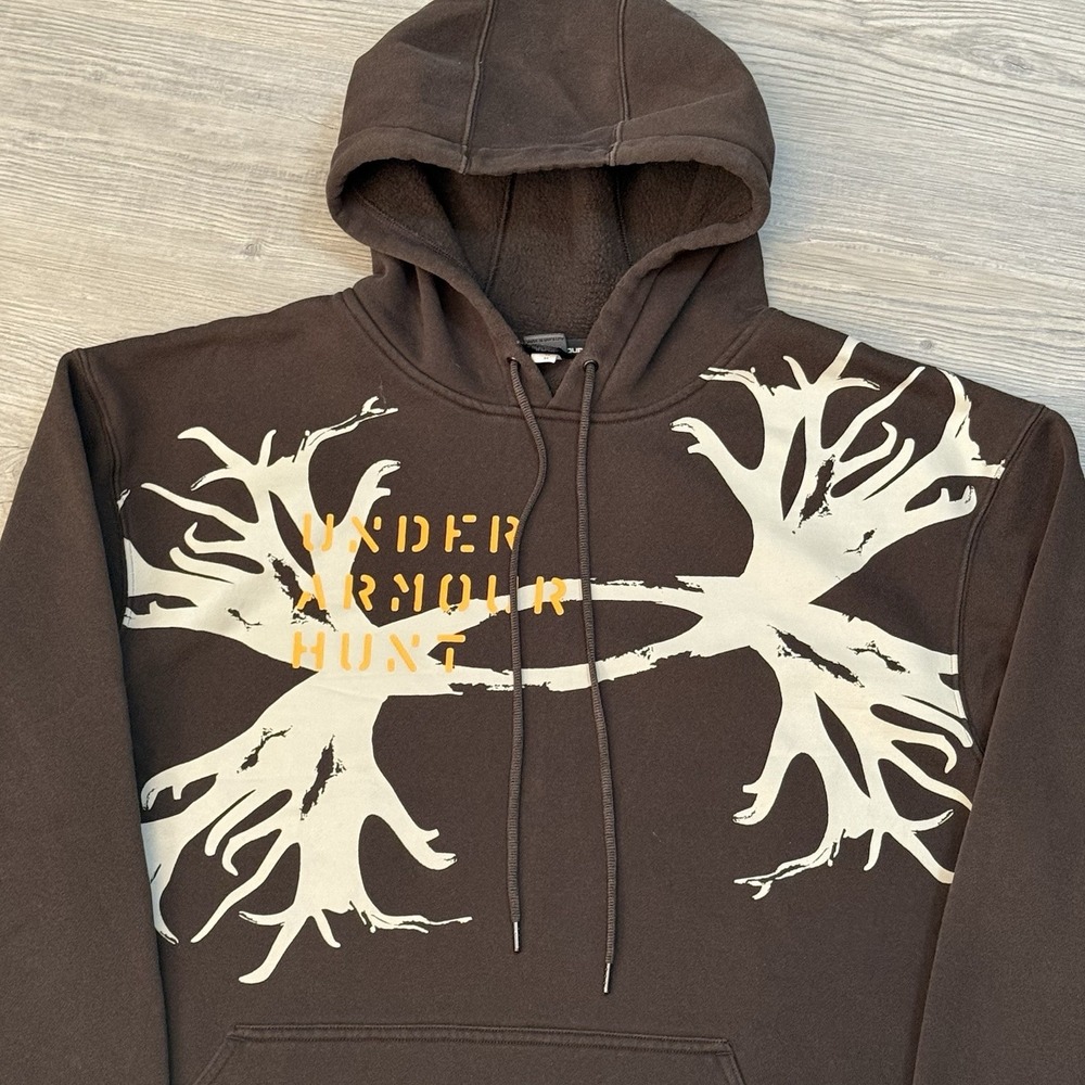 Under Armour Hunt Hoodie Men's XL Loose Camo Hunting Sweatshirt